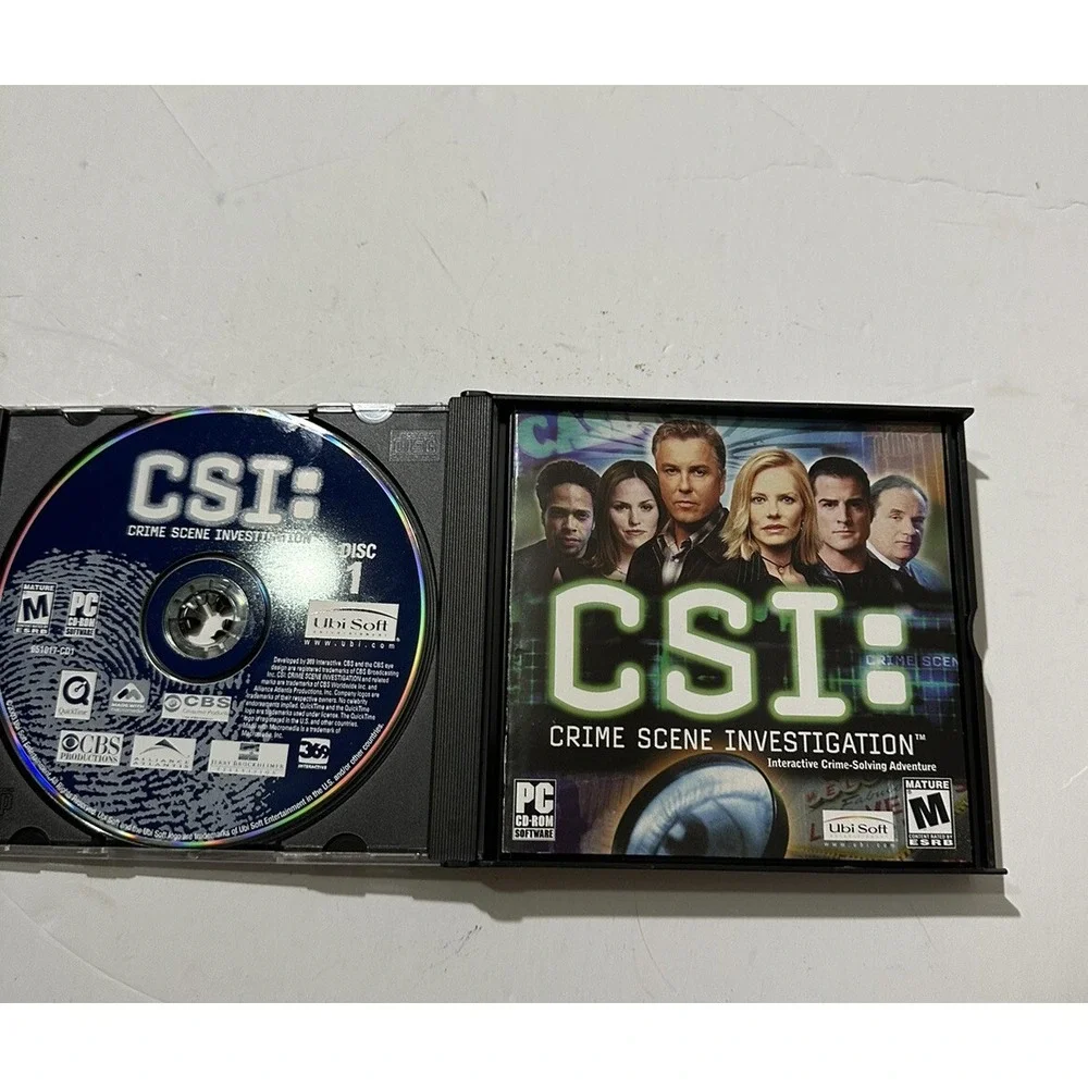 3 Disk PC CSI‎ : Crime Scene Investigation UbiSoft  Original Series Mature